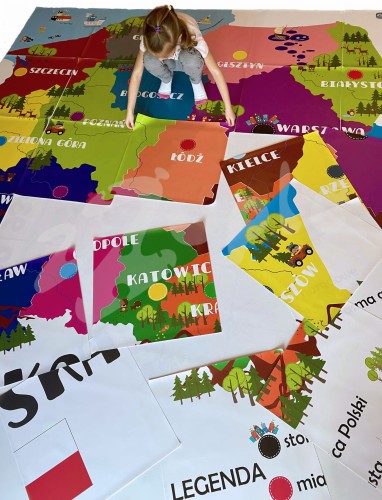 Puzzle XXL Mapa Polski